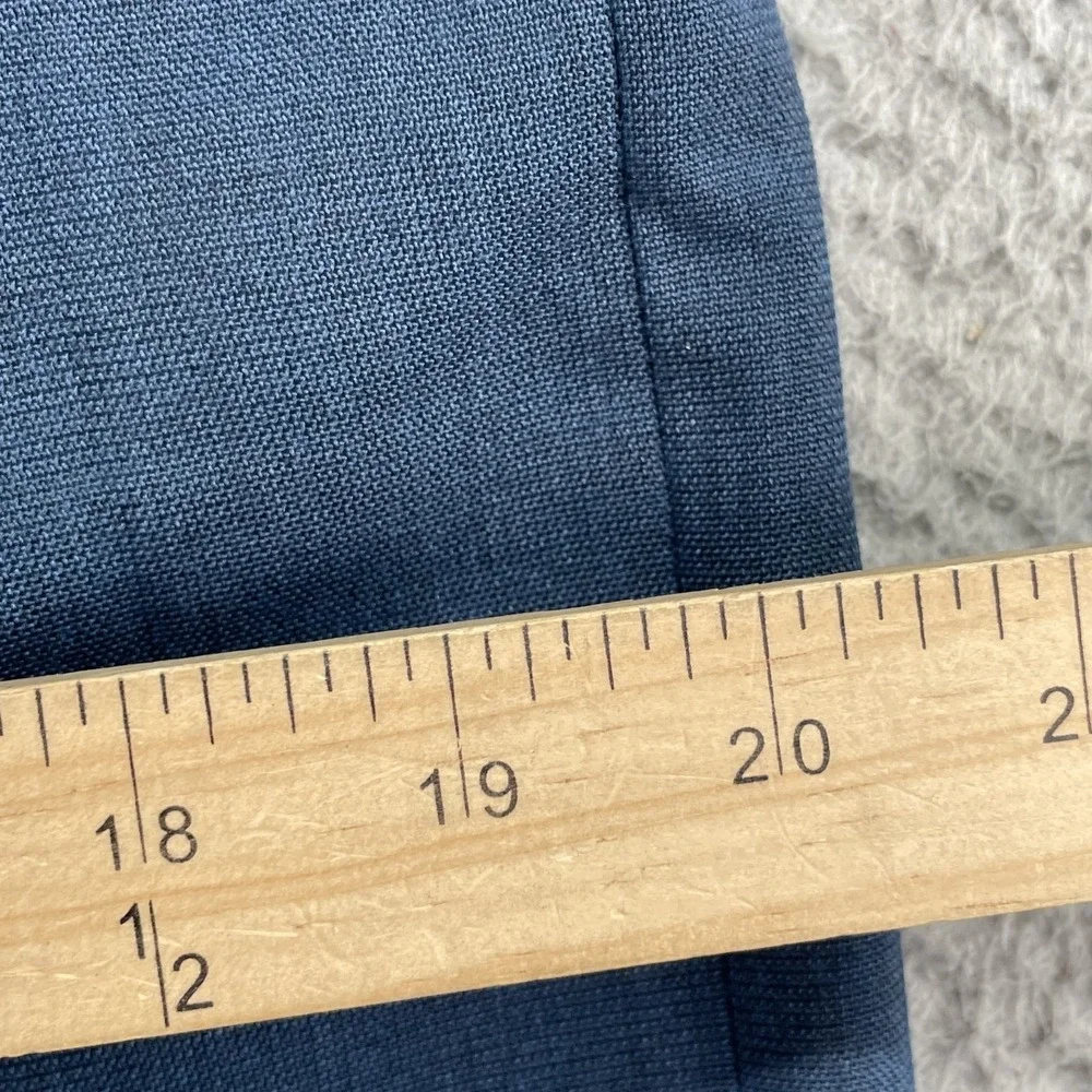 VTG Sears Perma-Prest Slacks Men's 32x29* Blue Non Iron Corpcore Office Workwear